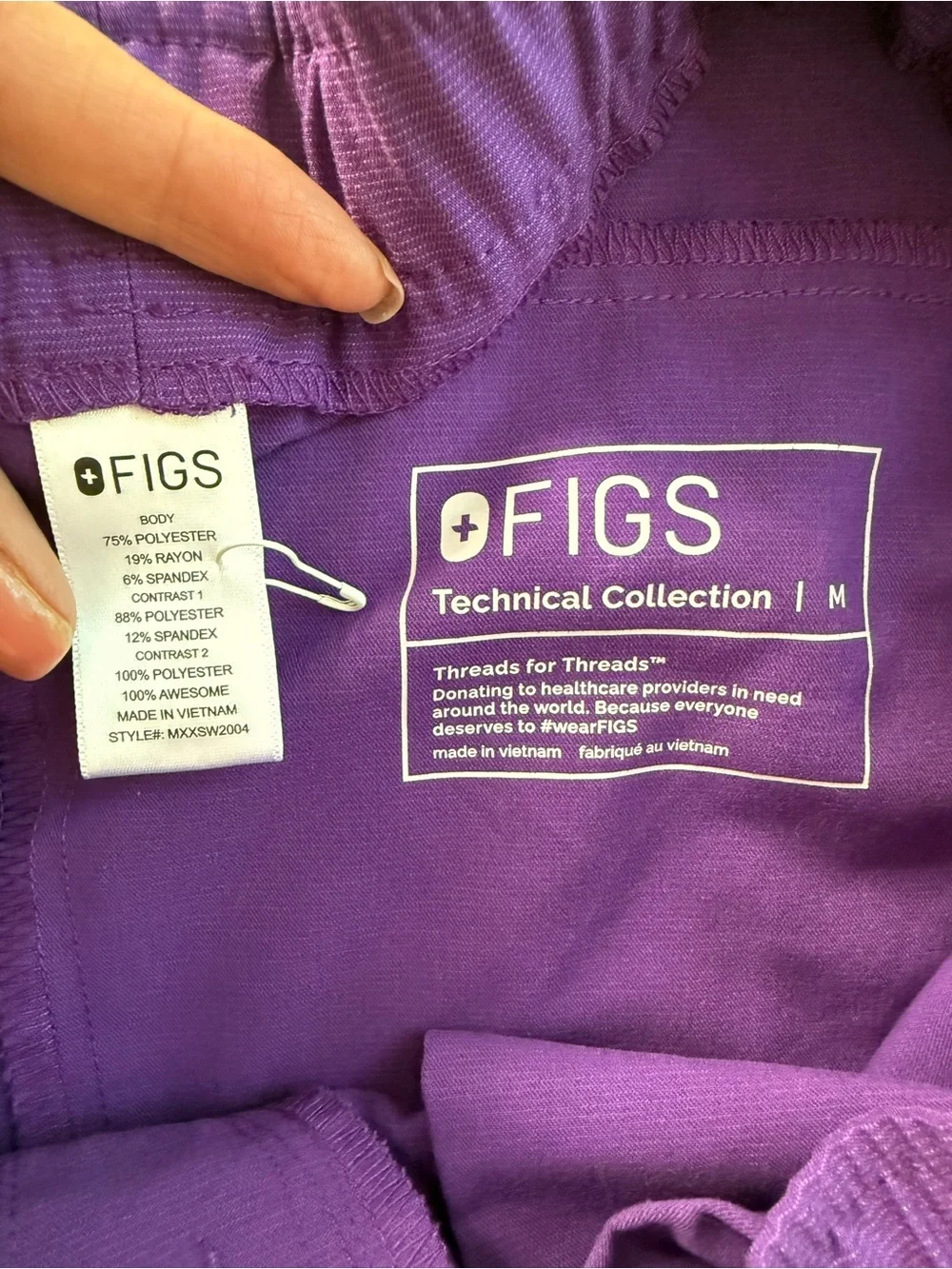 Figs Men’s Tansen Joggers Scrub Pants Purple Medium mxxsw2004 Technical Collec